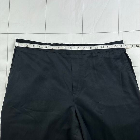 Madewell Pants Womens XL Black Pull On Straight Drapey Twill Relaxed Lyocell - Picture 7 of 12